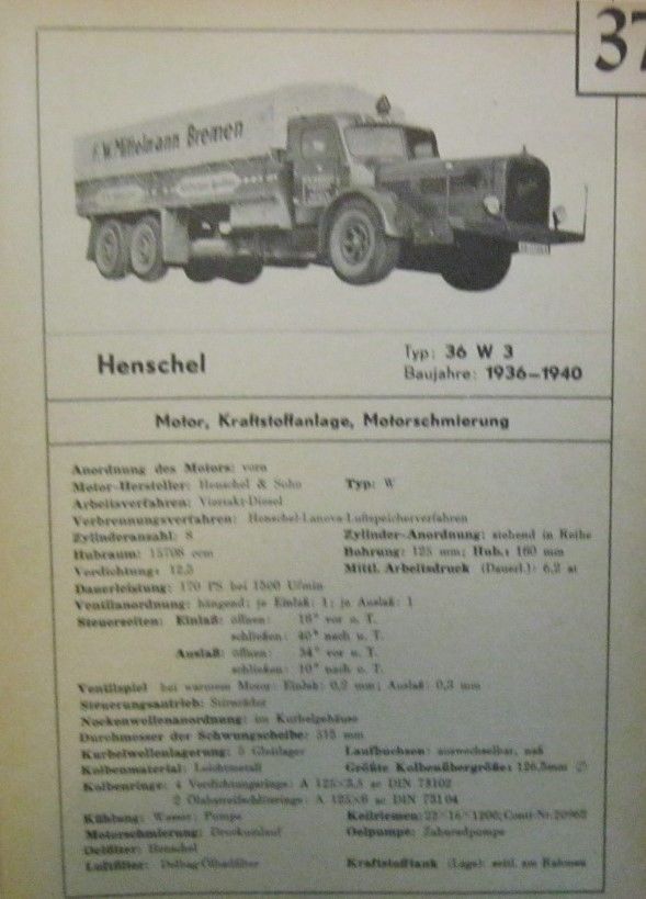 s-l1600 Henschel 36w3 Heavy LKW