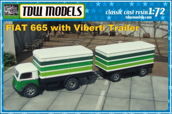 Fiat 665 Furgon + Viberti Furgon Rimorchio (Set)