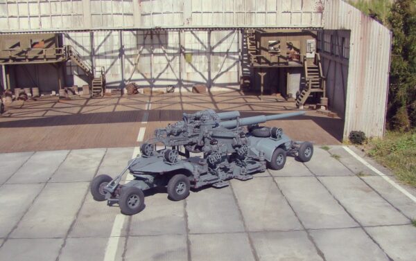 Flak 40 12,8cm with Sd.Ah. 220