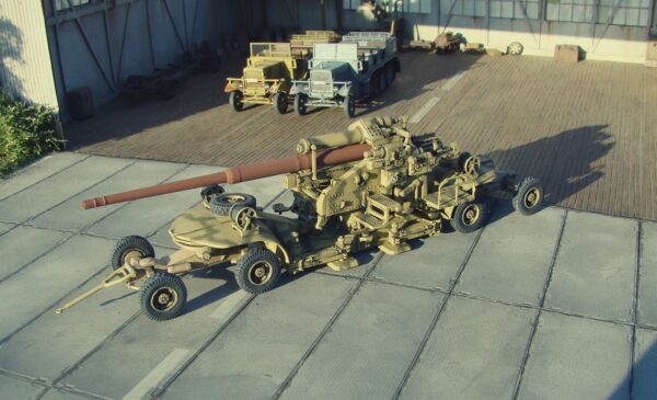 Flak 40 12,8cm with Sd.Ah. 220