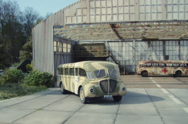 AAA Art Deco WH Omnibus (3) Unidentified WWII Streamline Omnibus